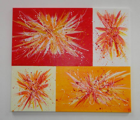 Rote Explosion 80x70