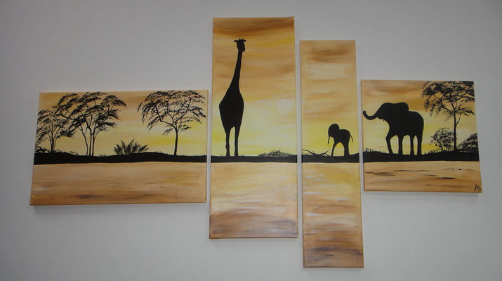 Afrikanische Dämmerung 150x90