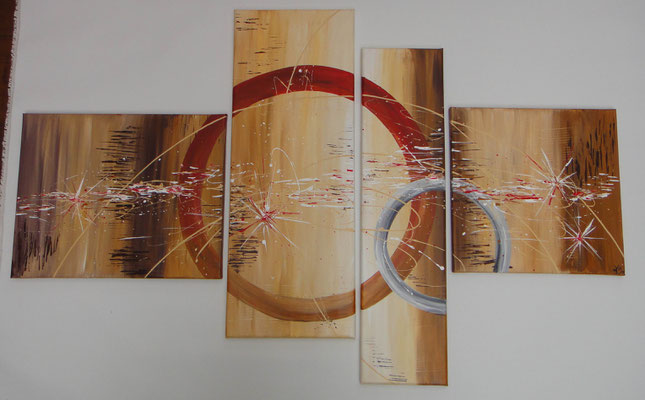 Kreise im Sand 140x90