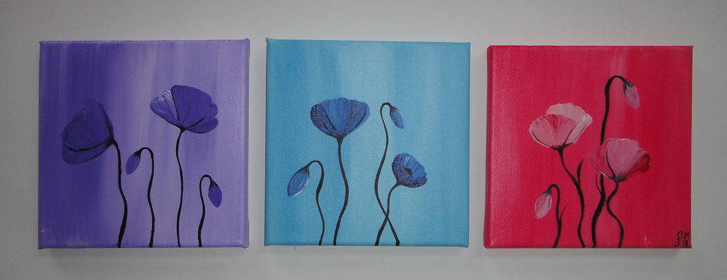 Bunte Blumen 60x20