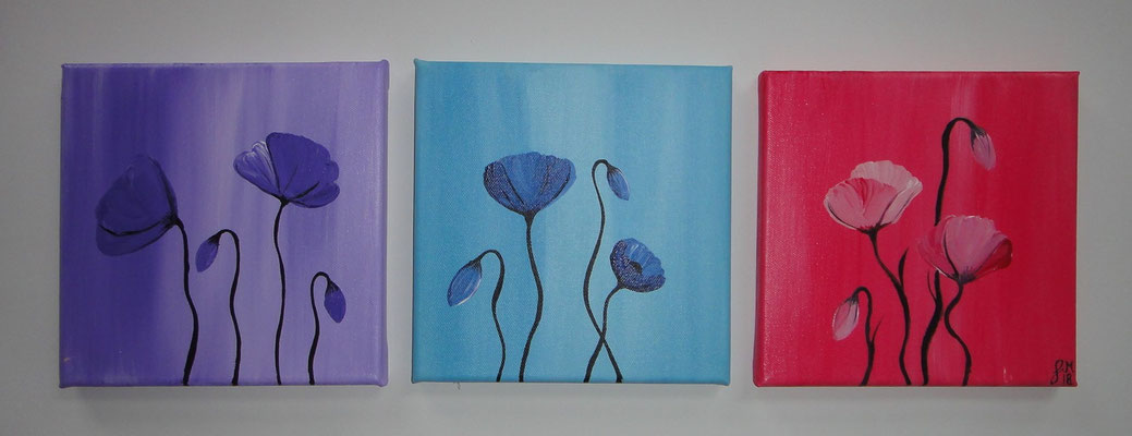 Bunte Blumen 60x20