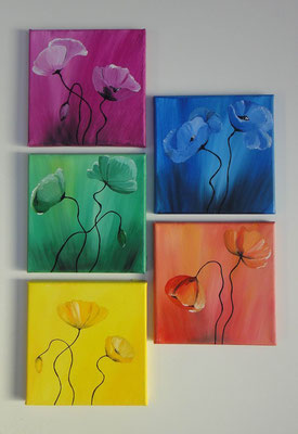 Bunte Blumen 40x60