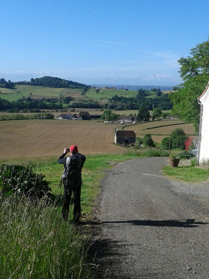 Philippe faisant une photo à la sortie de Arthez de Béarn