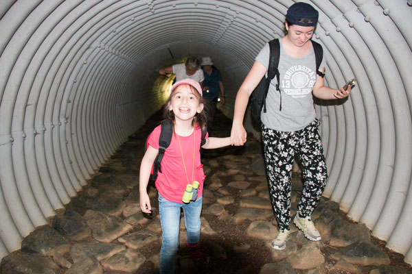 Weg durch den Wassertunnel unter der Panzerringstraße /Foto: B. Budig