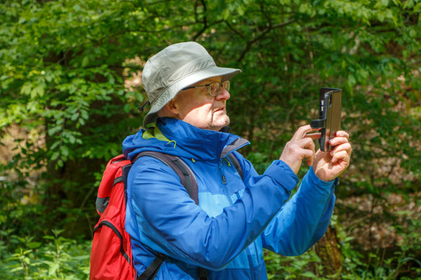 Was wohl hier vor die Linse gekommen ist) (Foto: B. Budig)