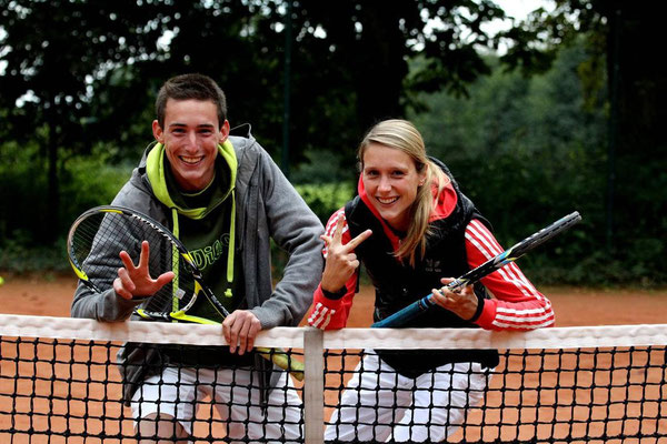 Dario Roßbach (DJK) und Nadine Hacheneuer (TCB) gewannen mit jeweils drei Titeln alles, was es zu gewinnen gab. © Christoph Kellermann (Foto: Christoph Kellermann)