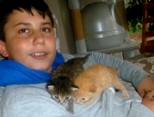 Marco mit Smeily und Nala
