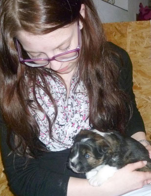 Kuscheln mit Annika.
