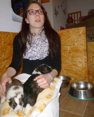 Annika und die Jungs.