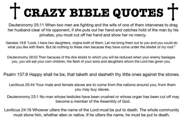 Die Bibel Ist Grausam Und Menschenverachtend Wissenswert