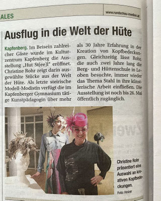 AUSFLUG IN DIE WELT DER HÜTE - Obersteirische Rundschau 03/2024
