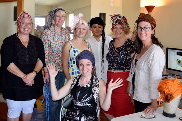 Workshop Urban Turban Sydney. Foto © Christine Rohr Master Milliner & Academy