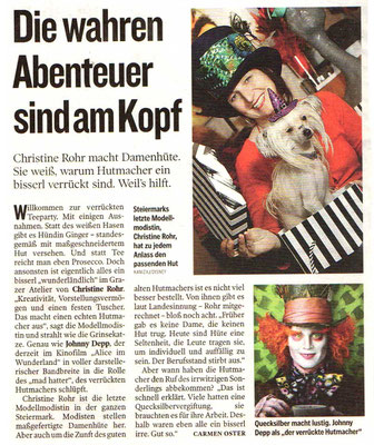 DIE WAHREN ABENTEUER SIND AM KOPF - Kleine Zeitung