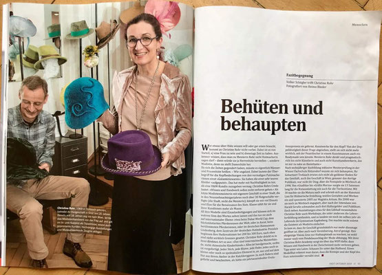 Fazit Oktober 2019 - Christine Rohr Master Milliner