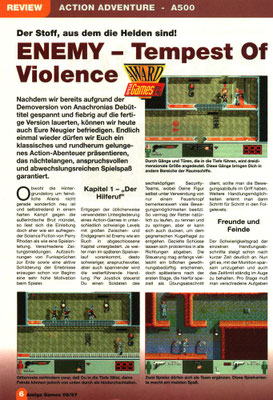 Review in der Amiga Games Ausgabe  9/1997.