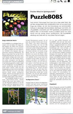 PuzzleBOBS - Review AmigaPlus 1/2002