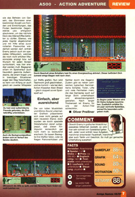 Review in der Amiga Games Ausgabe  9/1997.