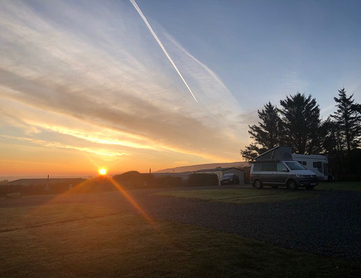 Sonnenaufgang in Fishguard!