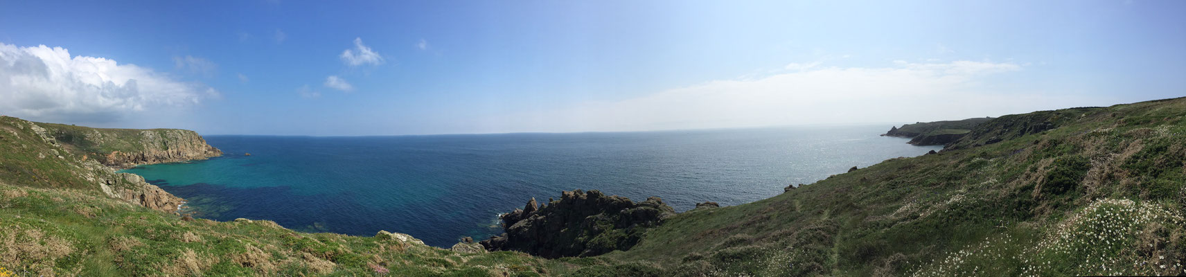 Porthcurno in Richtung Gwennap Head