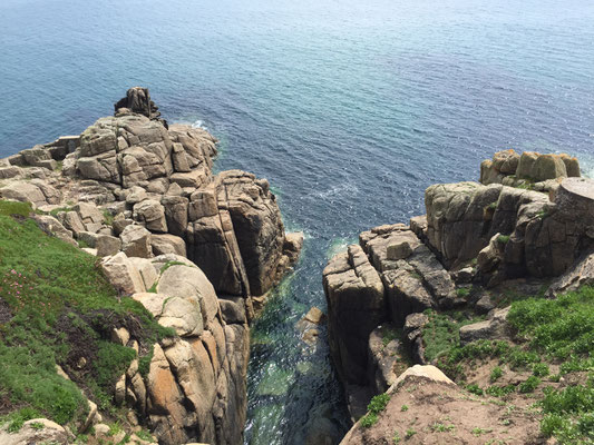 Porthcurno in Richtung Gwennap Head