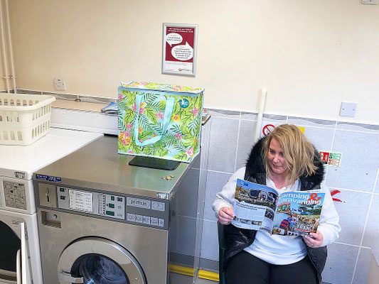 Chillaxen beim Wäsche waschen!