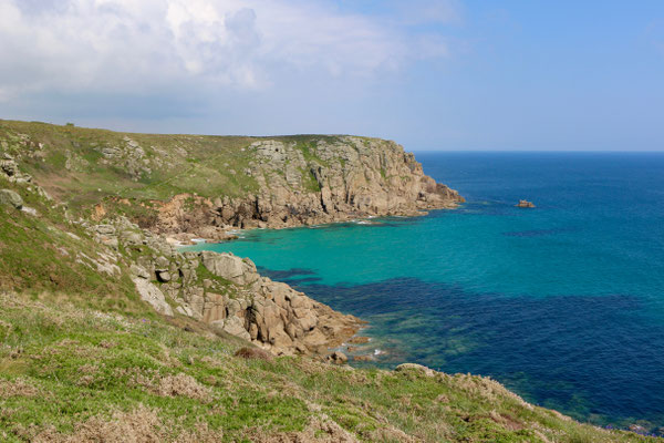 Porthcurno in Richtung Gwennap Head