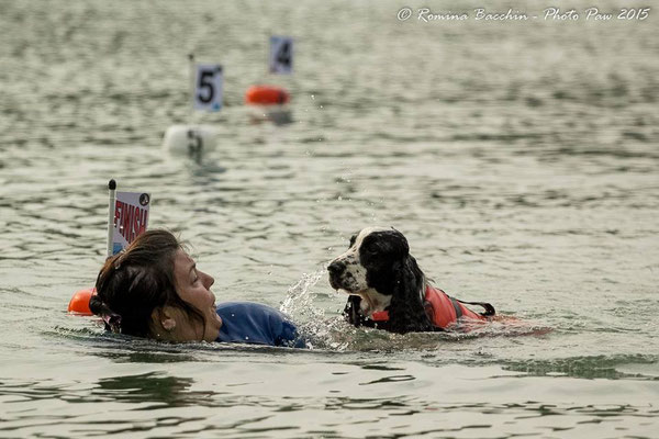 una fase dello slalom...