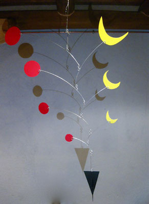 HOMENATGE A MIRÓ - wire and plaquene 80x10x50)