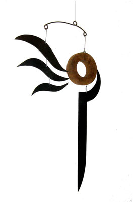 "MERCURI" - Oak & Iron (80x46x3 cm)