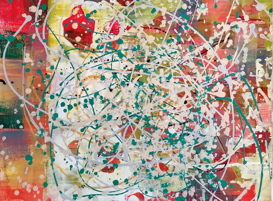 aktionpainting 50 x 70 cm 