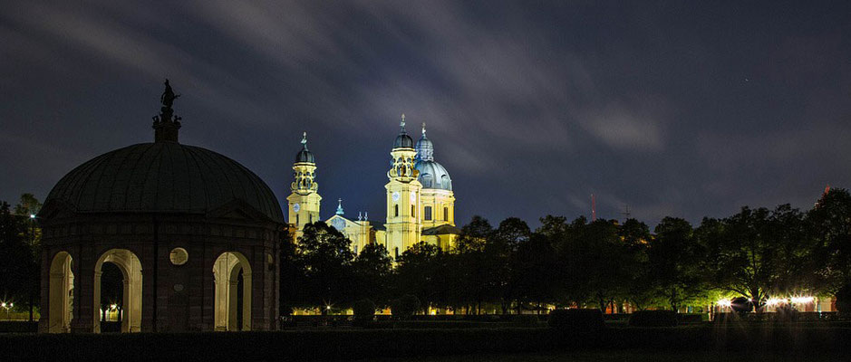 The Hofgarten and the Theatiner Church
