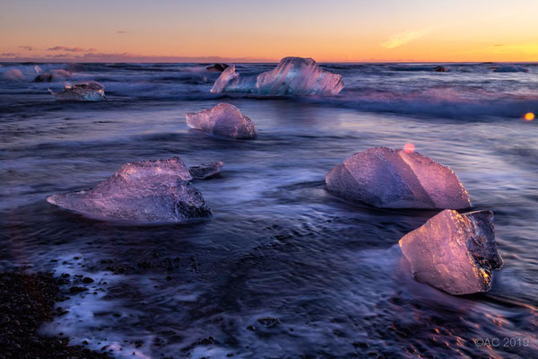 Diamond Beach im schönsten Licht