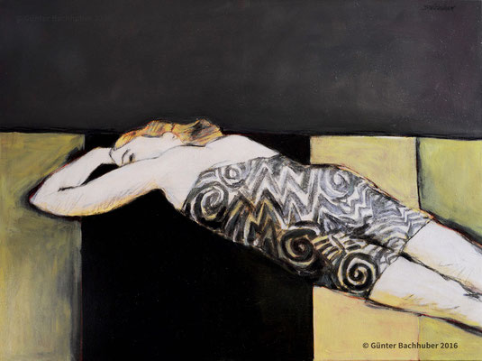 LIEGENDE – 2012 – Öl und Kohle – 60 x 80 cm