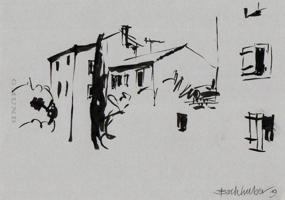 Vallon - 2019 - Tusche - 14,8 x 21 cm