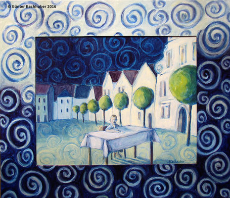 HEIMATSTADT – 2003 - Öl auf Hartfaser - 61 x 71 cm m. R.