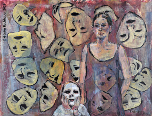 MASKERADE - 2022 - Öl/Acryl - unverkäuflich