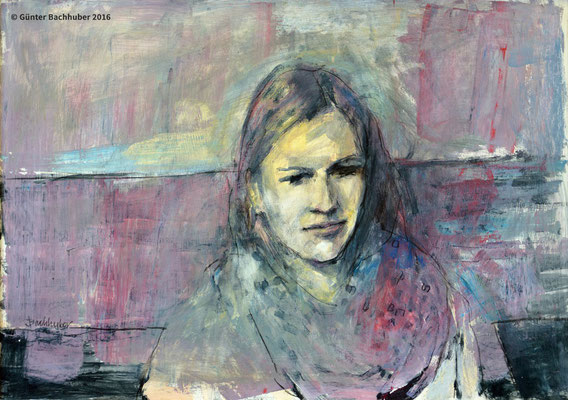 AM MEER – 2012 - Acryl auf Hartfaser – 47 x 65 cm