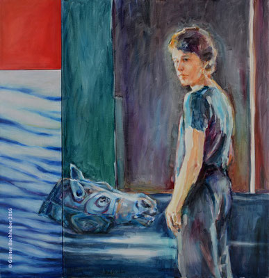 JUNGE NACHT – 2015 - Öl auf Leinwand – 80 x 79 cm