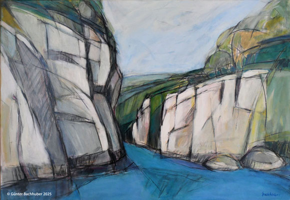 LANGE WAND - Öl auf Leinwand - 70 x 100 cm - 600,- EUR