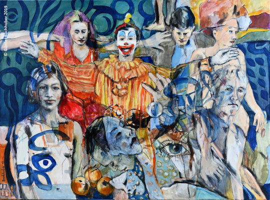 DIE GLASKUGEL - 2019 - Öl auf Leinwand - 90 x 120 cm