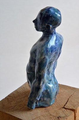 BLAUER MANN – 2014 - Keramik – 18 cm
