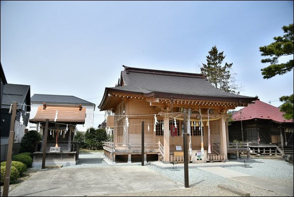 七郷神社2017 新拝殿と八幡神社,荒井不動尊