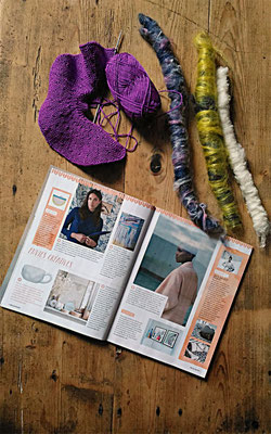 Article Mollie Makes - Alchimagic - Tissage Mural - Wall hanging weavings - Sylvie Martin Rodriguez