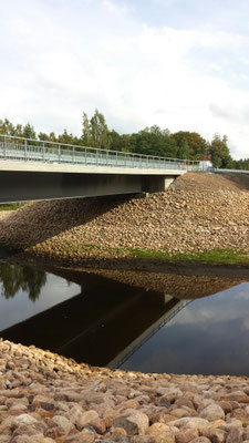 Utsatt bro över Lagan i Värnamo