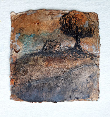 Serie 1, Short stories (7), Büttenpapier 140gr. - 10x10cm /verkauft