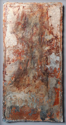 Traces of nature 1, Diptychon, 50x27cm, auf Seidelbastpapier, schwebend gerahmt, 2019