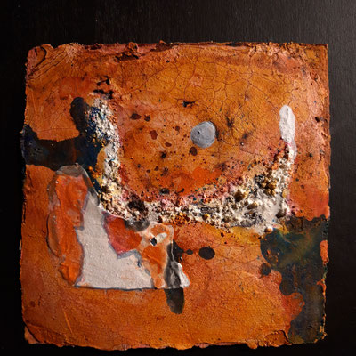 Serie 4 - Short stories -  auf Bütten 15x15cm, 2021 (verkauft)