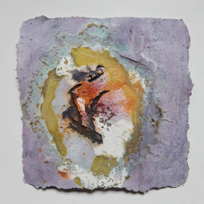 Serie 2, Short stories (4)  auf Bütten 15x15cm, 2021  (verkauft)