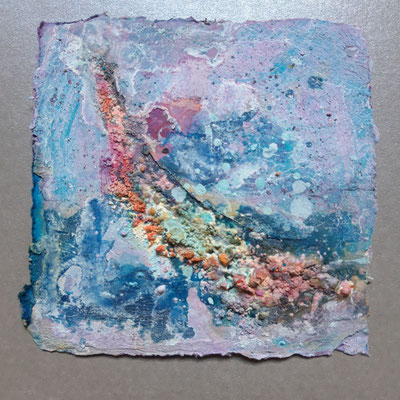 Serie 3 - Short stories (4)- auf Bütten 10x10cm, 2021