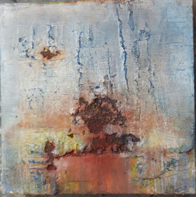 Verwittert 40x40x6 Holz 2017